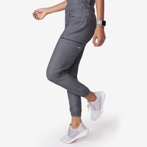 Figs Lima ceil blue jogger scrubs